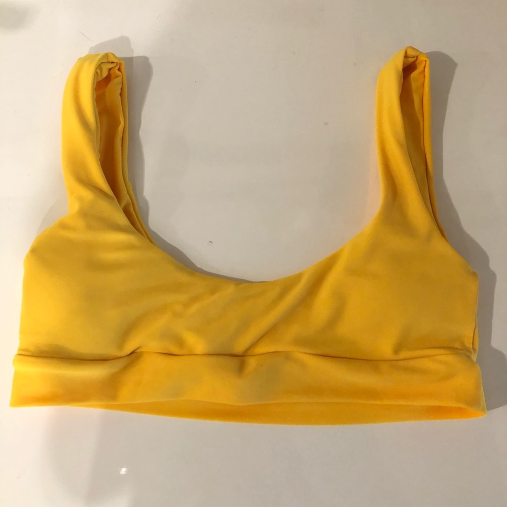 yellow bikini top